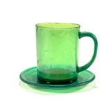 Light Green Translucent SMASHProps Breakaway Mug & Saucer Safe Stunt Prop Set - Dependable Expendables