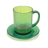 Light Green Translucent SMASHProps Breakaway Mug & Saucer Safe Stunt Prop Set - Dependable Expendables