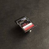 Memory Card Enamel Pin