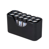 Storacell  Magnetic AA 12 Pack Strip Battery Caddy With Cradle (Black)