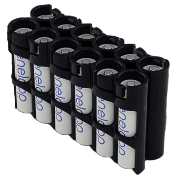 Storacell Magnetic AAA 12 Pack Battery Caddy - Dependable Expendables