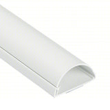 Maxi Adhesive Half Round Wall Cord Cover Cable 60" Raceway - 2" White