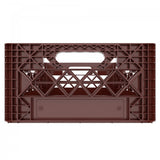 Brown Mini Super Crates store larger items than standard Milk Crates favored by Television and Film 