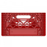 Red Mini Super Crates store larger items than standard Milk Crates favored by Television and Film 