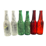 6 pack Dark Green soda/beer bottle