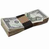 Money Prop - 1990 Series $10 Bills ✔️RealAged™ $1,000 Full Print Stack