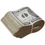 Money Prop - 2000 Series $10 Bills ✔️RealAged™ $1,000 Full Print Band