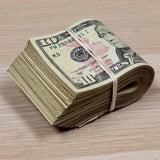 Money Prop - New Series $10 Bills ✔️RealAged™ $1,000 Full Print Band
