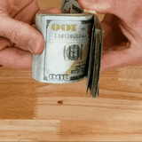Money Prop New Style $100 Aged $10,000 Stack Full Print Stack realistic on screen cash for music videos, television, movies and theater.