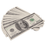 Money Prop - 2000 Series $100 Full Print Bills - Dependable Expendables