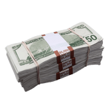 Money Prop - 2000 Series $50 ✔️RealAged™ Full Print  $15,000 Stacks Bundle - Dependable Expendables