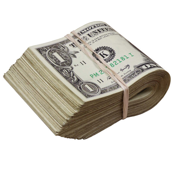 Money Prop - New Series $1 ✔️RealAged™ Full Print $100 Band perfect for film, TV, advertising, music videos - Dependable Expendables