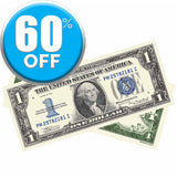 Money Prop - Vintage Series $1 Silver Certificate Bills $100 Full Print Stack