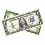 Money Prop - Vintage Series $1 Silver Certificate Bills $100 Full Print Stack - Dependable Expendables