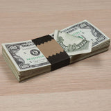 Money Prop 1990 Series $100 RealAged™ Full Print $10,000 Stack - Dependable Expendables