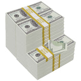 Money Prop - 2000 Series $100 Crisp $250,000 Full Print Stacks - Dependable Expendables