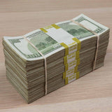 Money Prop - 2000 Series $100 ✔️RealAged™ Full Print $50,000 Bundle - Dependable Expendables