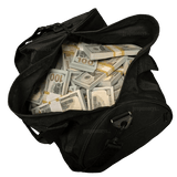 Money Prop - New Series $100 Crisp $500,000 Full Print Stacks & Duffel Bag - Dependable Expendables
