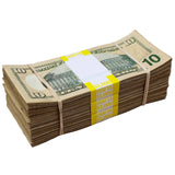 Money Prop - New Series $10 ✔️RealAged™ Full Print $3,000 Bundle Back - Dependable Expendables