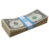 Money Prop - New Series $1 ✔️RealAged™ Full Print $100 Stack - Dependable Expendables