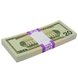 Money Prop - New Series $20 Crisp Full Print Stack Back - Dependable Expendables