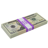Money Prop - New Series $20 Crisp Full Print Stack - Dependable Expendables
