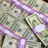 Money Prop - New Series $20 ✔️RealAged™ Full Print $2,000 Stacks - Dependable Expendables