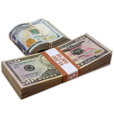 Money Prop - New Series $50, $100 ✔️RealAged™ Full Print $15,000 Stack & Band Pack - Dependable Expendables