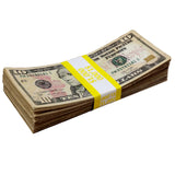 Money Prop for television, film and live theater productions New Series $10 ✔️RealAged™ $1,000 Full Print Stack - Dependable Expendables