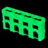 Moonshine Storacell Slim Line 9V - 4 Pack Glow in The Dark  Battery Caddy - Dependable Expendables