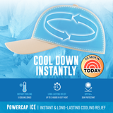 POWERCAP ICE Cooling Sun Hat – Instant Cooling Relief with Reusable Ice Packs, UPF 50 UV Sun Protection, Lightweight & Breathable for Hot Weather
