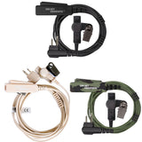 On Set Headsets Filmpro Surveillance Headset with 2 Pin Motorola Connector in tan camo black