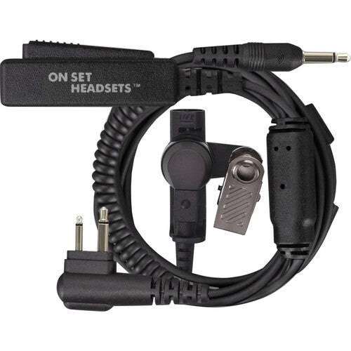 On Set Headsets FilmPro X M1 Walkie Headset w/3.5mm Input- Black Headset - Dependable Expendables