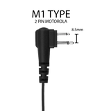 On Set Headsets Filmpro M1 Motorola 2-pin compatible connector