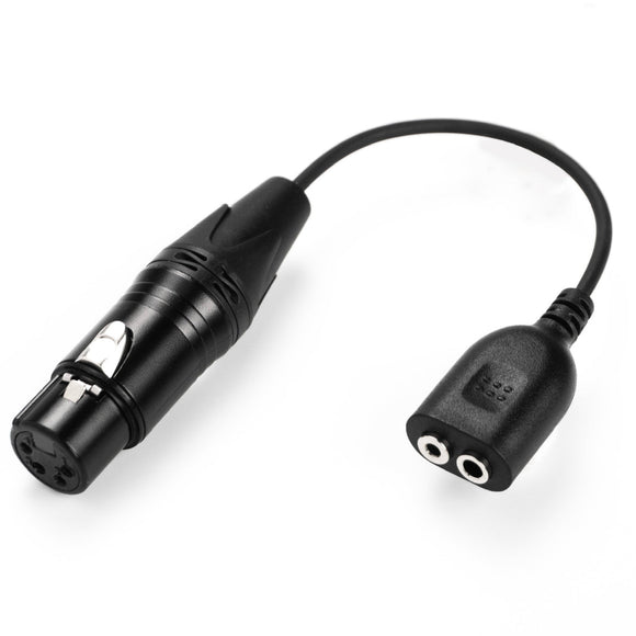 On Set Headsets™️ Live Comms Adapter connects to any 2-Pin Surveillance Headset and turns it into a Live Comms Pro Compatible with 4-Pin XLR and 2-Pin connectors 