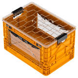 Orange SIDIOCrate Collapsible Full Size Crate with Weatherproof lid - Dependable Expendables