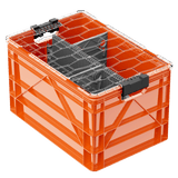 Orange SIDIOCrate Full Size Crate large Video Film equipment storage organization Dependable Expendables