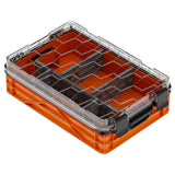 Orange SIDIOCrate Quarter Size Weather Resistant with Dividers - Dependable Expendables