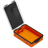 Orange SIDIOCrate Quarter Size Weather Resistant is ideal for keeping your video and film gear safe from the elements