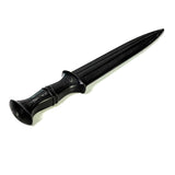 Paintable Spear Pointed Tactical Poly Training Knife Dagger Prop with 8.5 Inch Blade Geometric Pattern Handle -  Dependable Expendables