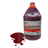 one gallon of red Pro stage blood for make up and art directing medical or horror scenes for television, film or live theater - Dependable Expendables