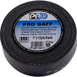 Pro Tapes® 1” x 12 Yards Gaff Tape black  - Dependable Expendables
