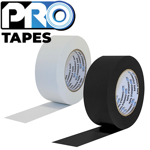 Pro Tapes® 2 inch Paper Console Tape in Black and White - Dependable Expendables