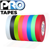Pro Tapes® one inch White Paper Console Tape in colors white, black, red and fluorescent orange, yellow, pink, green and blue - Dependable Expendables