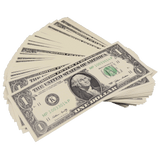 Prop Money - 1990 Series $1 Dollar Bills Full Print Stack - Dependable Expendables