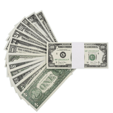 Prop Money - 1990 Series All Denomination Full Print Mixed Bills Stack - Dependable Expendables