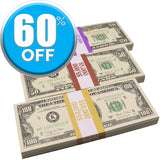 Prop Money - 1990 Series $20, $50, $100 Crisp Full Print $17,000 Stacks