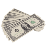 Prop Money - New Series $1 Full Print Mixed Bills Stack - Dependable Expendables