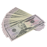 Prop Money - New Series $50 Full Print Mixed Bills Stack - Dependable Expendables