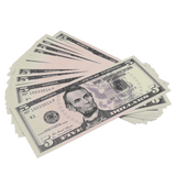 Prop Money - New Series $5 Full Print Mixed Bills Stack - Dependable Expendables